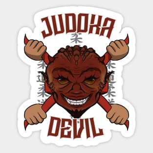 Judoka Devil Sticker